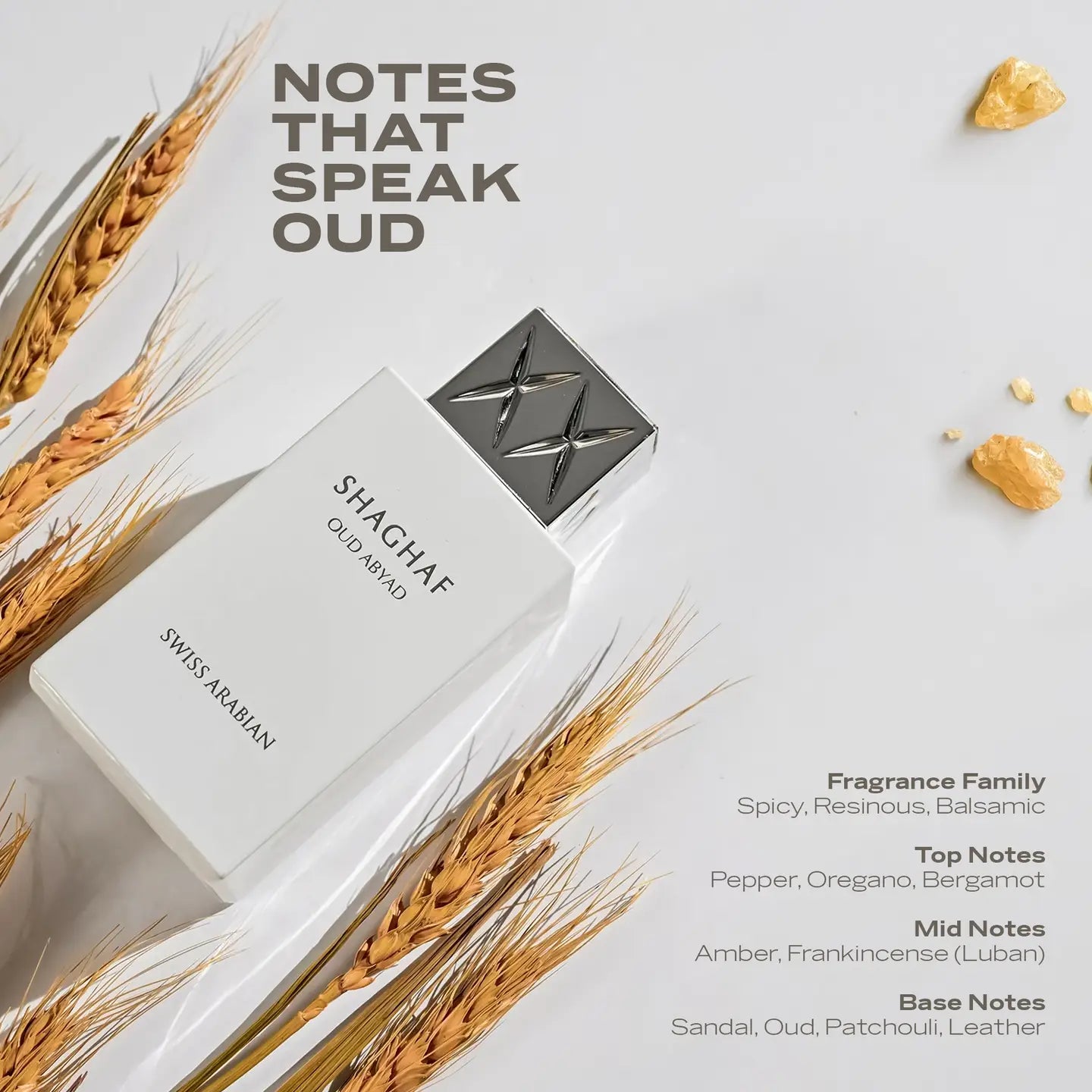 Swiss Arabian SHAGHAF OUD ABYAD EDP Unisexe 75ml