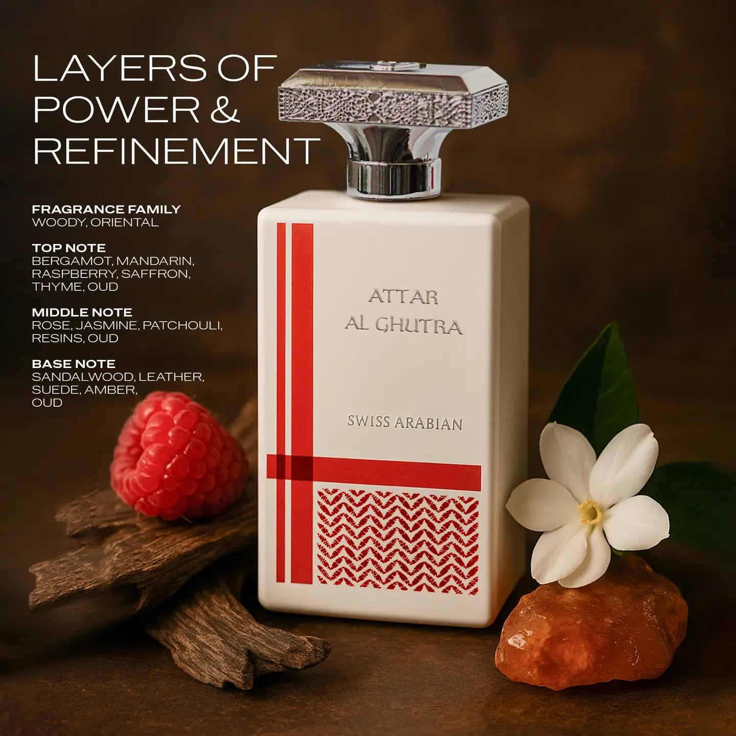 Swiss Arabian ATTAR AL GHUTRA Eau de Parfum de Luxe pour Homme 100ml