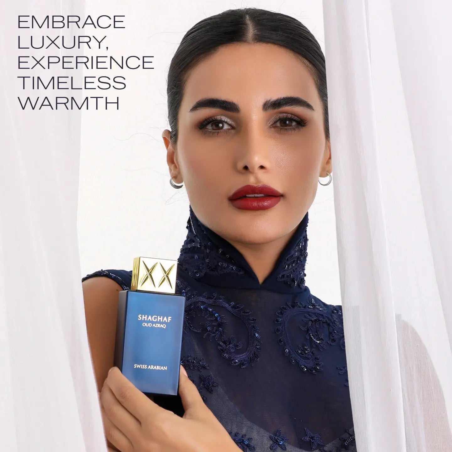 Swiss Arabian SHAGHAF OUD AZRAQ Eau de Parfum de Luxe pour Unisexe 75ml
