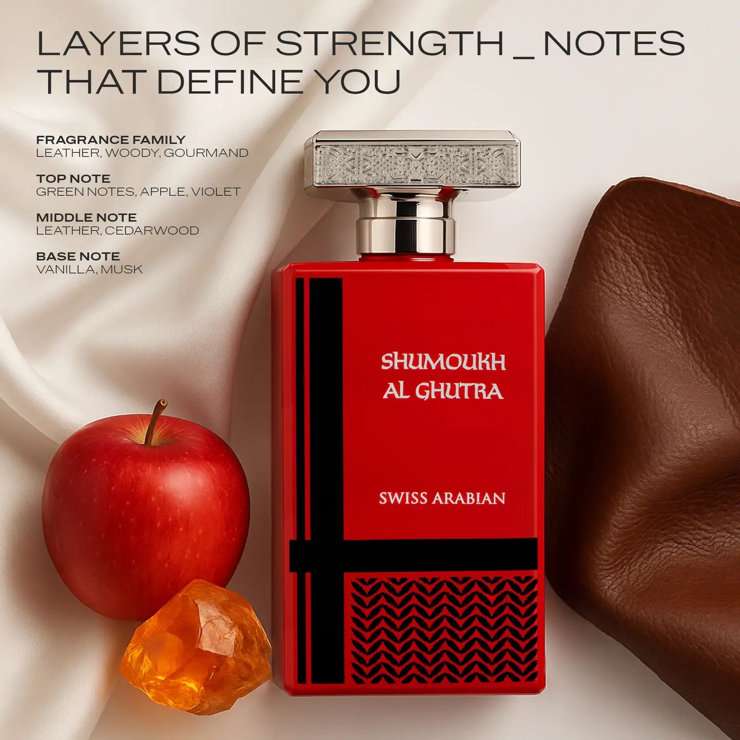 Swiss Arabian SHUMOUKH AL GHUTRA Eau de Parfum de Luxe pour Homme 100ml