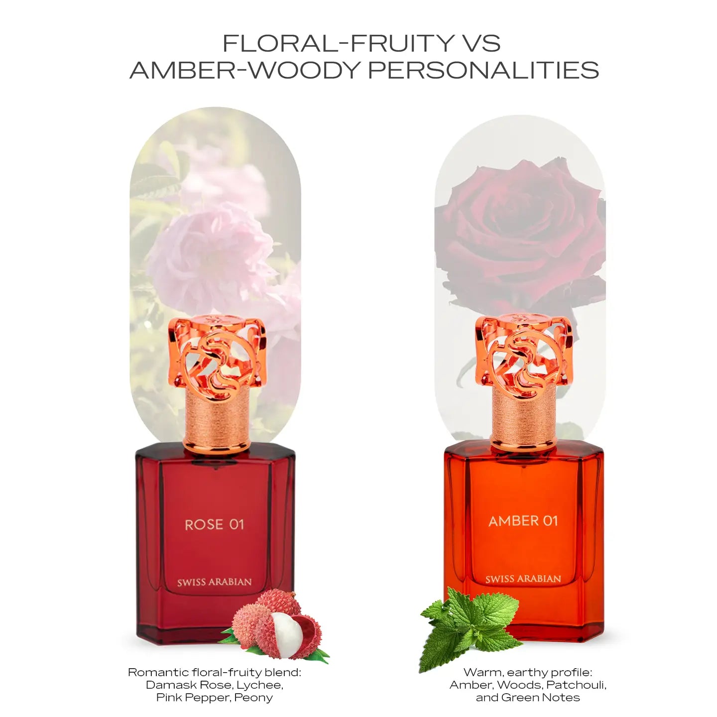 Swiss Arabian Rose 01 Eau de Parfum Florale Romantique pour Femme 50ml