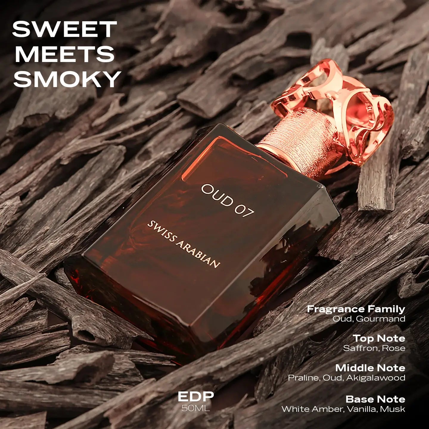 Swiss Arabian Oud 07 Eau de Parfum de Luxe pour Unisexe 50ml
