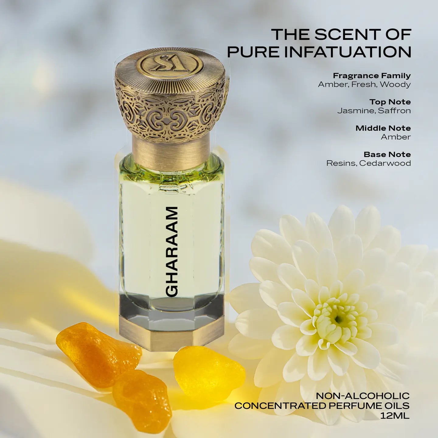 Swiss Arabian GHARAAM Huile de Parfum de Luxe pour Unisexe 12ml