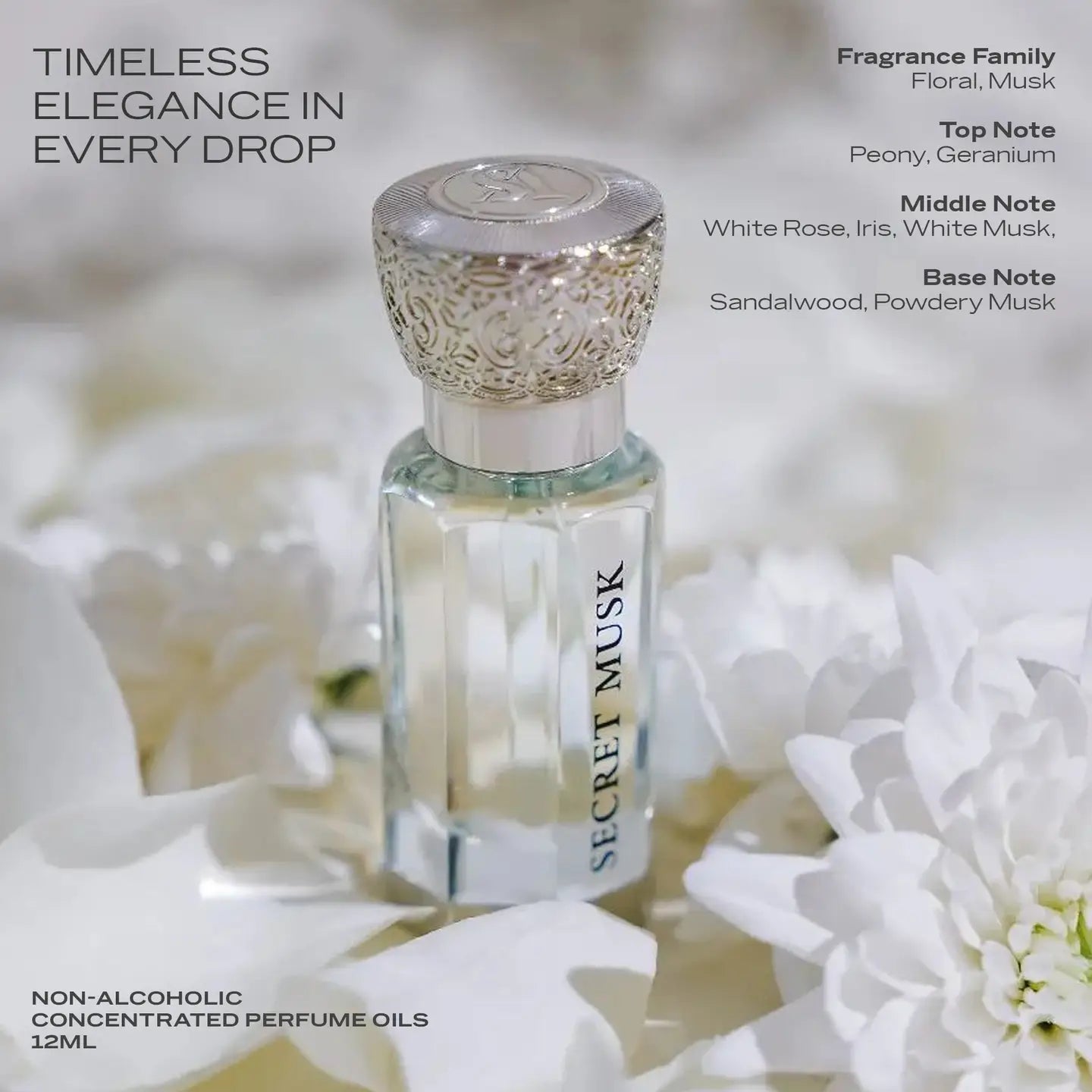 Huile de Parfum Secret Musk Swiss Arabian Unisexe 12ml