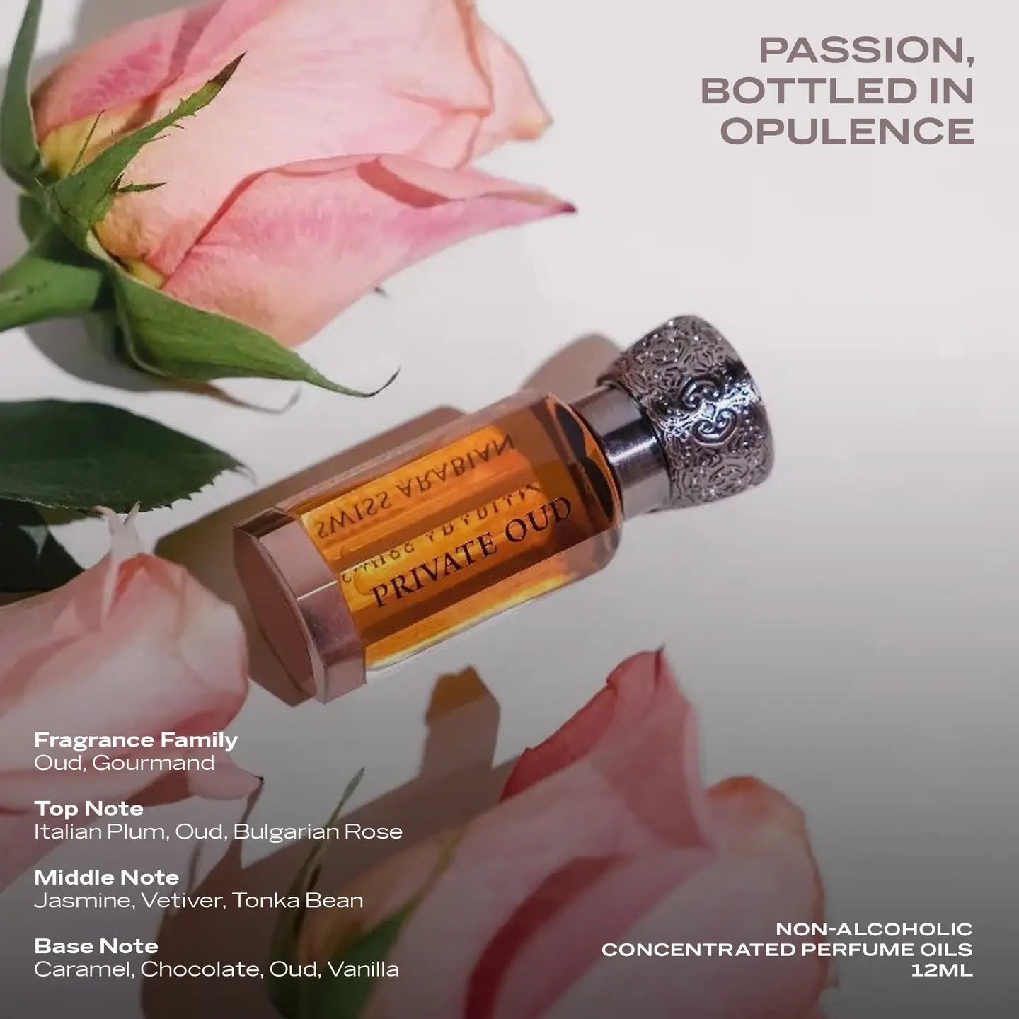 Huile de Parfum Privée Swiss Arabian Oud Unisexe 12ml