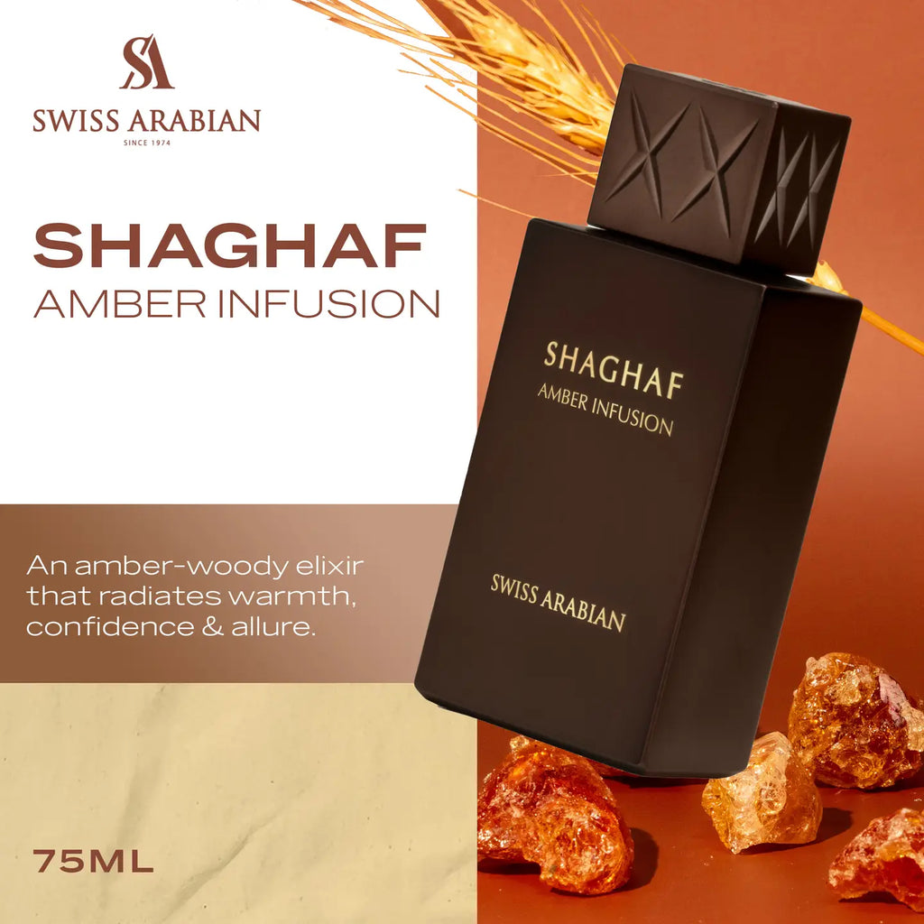 Swiss Arabian Shaghaf Amber Infusion Unisexe 75ml