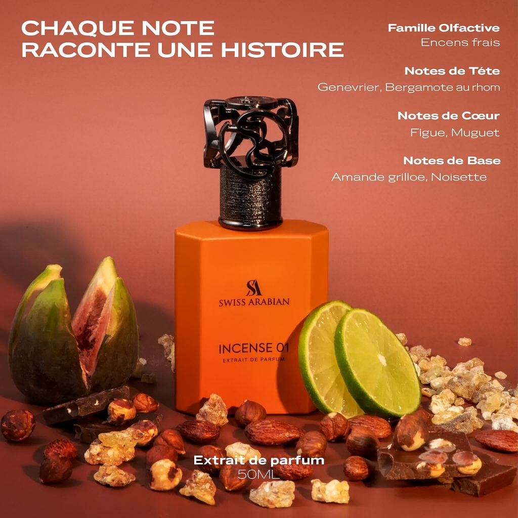 Encens Swiss Arabian 01 Extrait de Parfum pour mixte 50ml